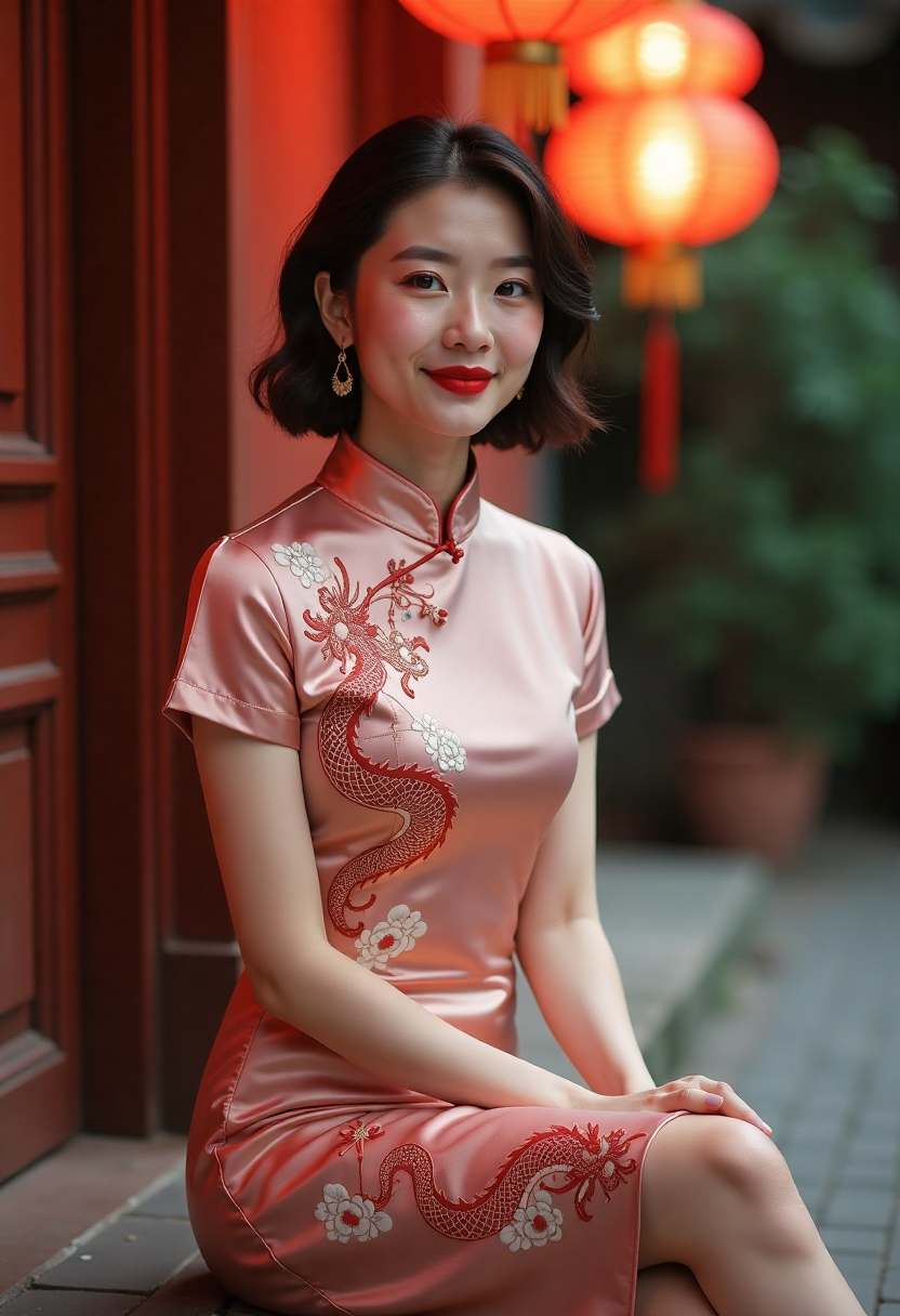 知遥在晨光中举起胶片相机